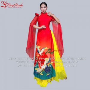 Thuê áo dài truyền thống 223 múa Việt Nam Thịnh Vượng Sáng ngời