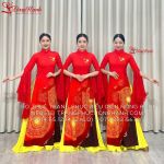 Thuê áo dài truyền thống 224 múa Việt Nam Thịnh Vượng Sáng ngời - ADTT524