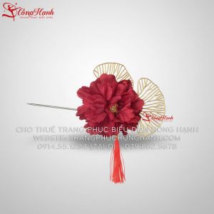 Thuê đạo cụ Trâm cài tóc màu đỏ ( Phụ Kiện )
