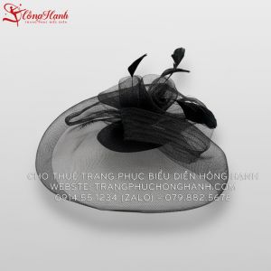 Nón công nương đen 01