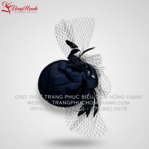 Nón công nương đen 02