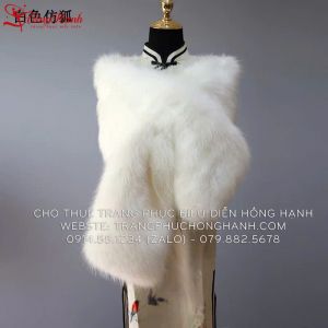 Cho thuê Khăn choàng lông sườn xám