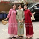 Áo dài cách tân nữ ( HỒNG 365 - ĐỎ 366 ) - ADCTN365 - ADCTN366