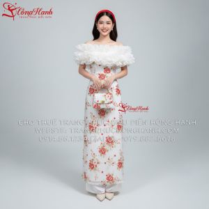 Áo dài cách tân nữ Trễ Vai 369