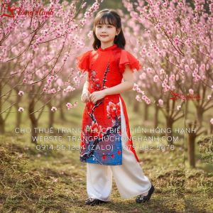 Áo dài bé Gái 04