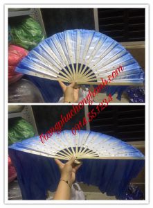 quạt lụa lưng xanh - QL1