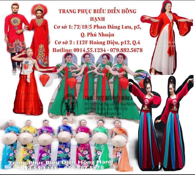 Địa chỉ uy tín thuê trang phục biểu Diễn TP.HCM