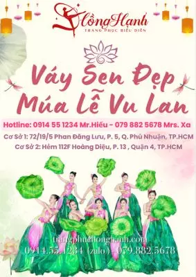Top 100+ Mẫu Váy Sen Đẹp Múa Lễ Vu Lan Cho Thuê Tại Hồng Hạnh TP.HCM