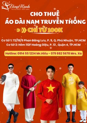 Thuê Áo Dài Nam Truyền Thống Chỉ Từ 100K ở TP.HCM - Đa Dạng Màu Sắc
