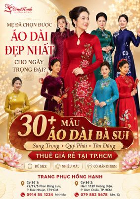 30+ Mẫu Áo Dài Bà Sui Đẹp Cho Thuê Giá Rẻ Tại Hồng Hạnh