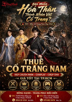 Thuê Trang Phục Cổ Trang Nam TPHCM Đẹp Nhất Cho Phim Cosplay Chụp Ảnh