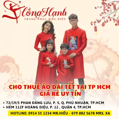 Địa chỉ Cho Thuê Áo Dài Tết Tại TP HCM Giá Rẻ Uy Tín