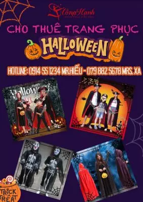 Cho Thuê Đồ Hóa Trang Halloween TPHCM Mẫu Mới Nhất