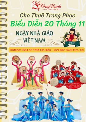 Cho Thuê đồ Diễn 20 Tháng 11 Nhiều Mẫu Rẻ Đẹp ở TP.HCM